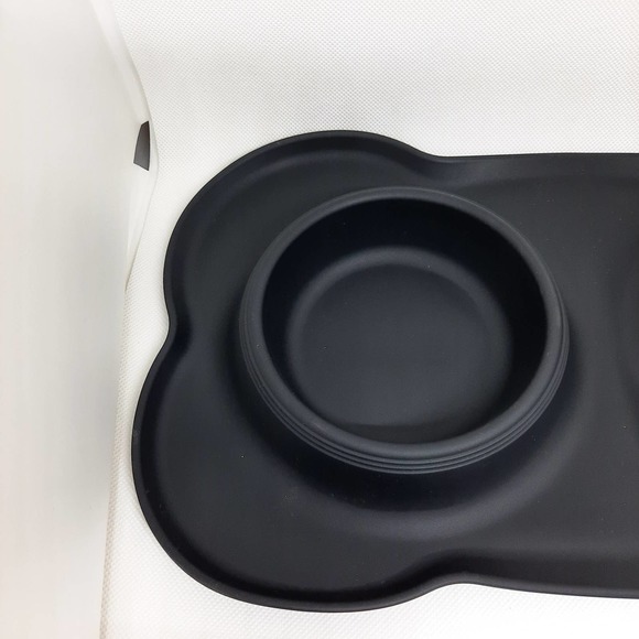 URPower Dog/Cat Food & Water Bowl Set with Bone Shaped Mat - Picture 7 of 9